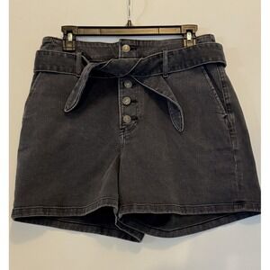 Express Women's High Waisted Denim Shorts Size 8 Dark Wash